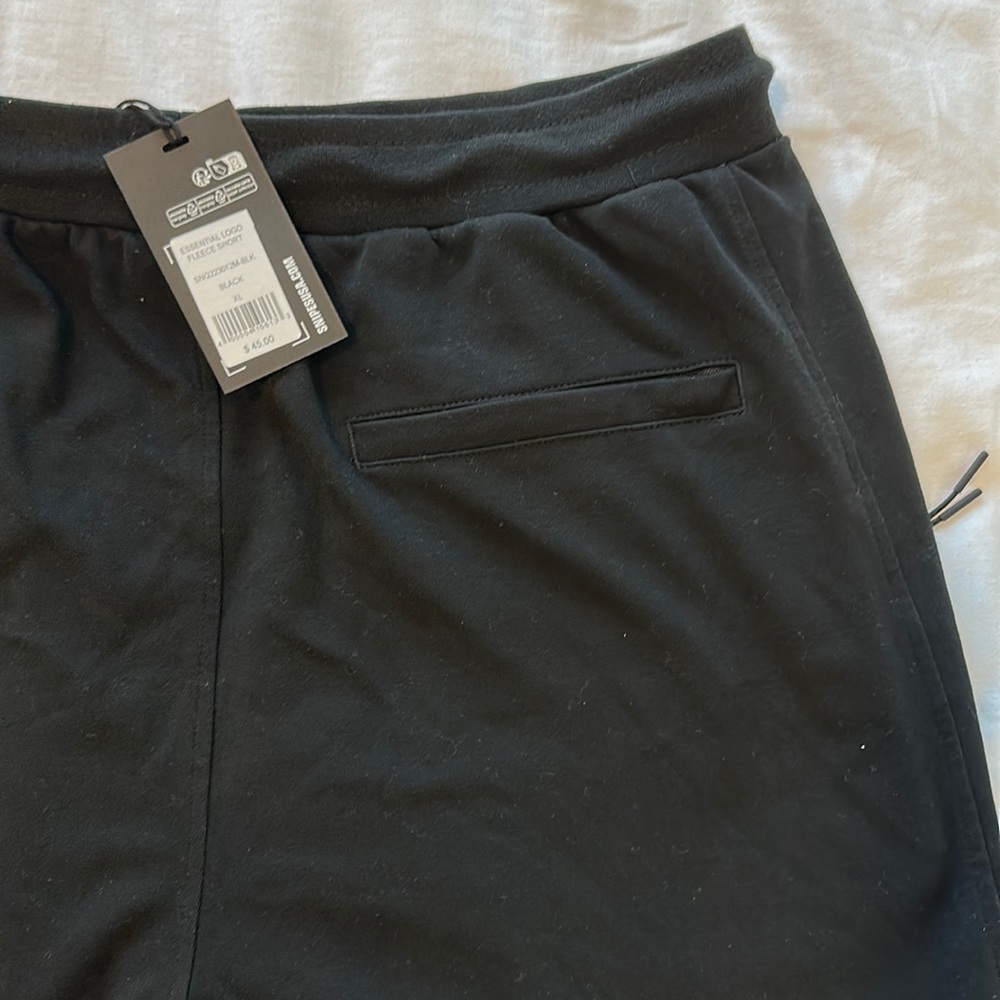Snipes Men’s Black Fleece Shorts - Picture 6 of 6